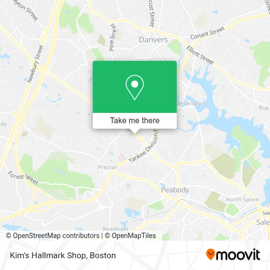 Kim's Hallmark Shop map