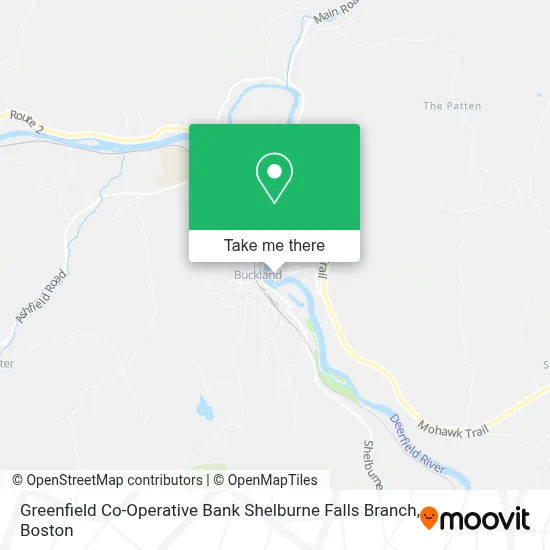 Greenfield Co-Operative Bank Shelburne Falls Branch map