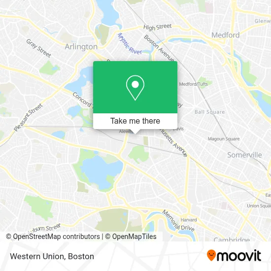 Western Union map