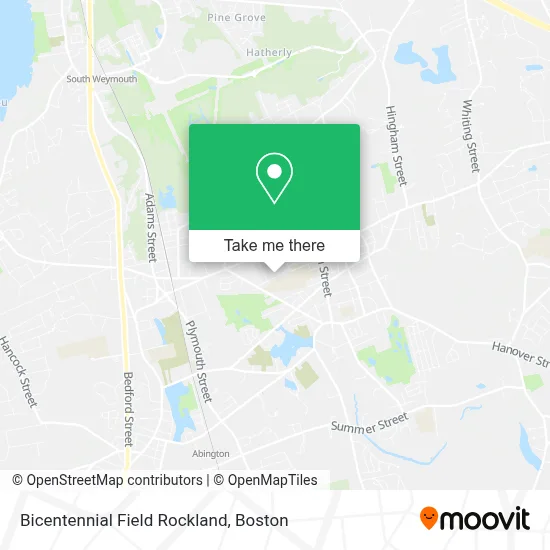 Bicentennial Field Rockland map