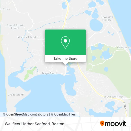Wellfleet Harbor Seafood map