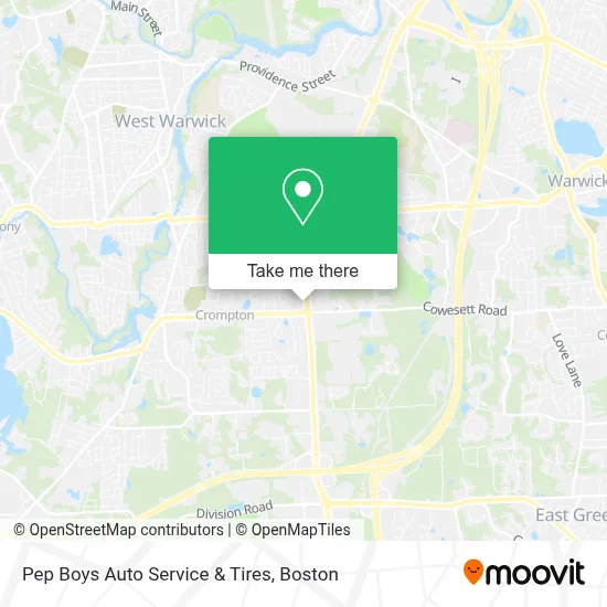 Pep Boys Auto Service & Tires map
