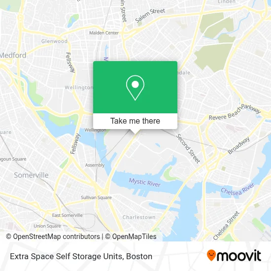Extra Space Self Storage Units map