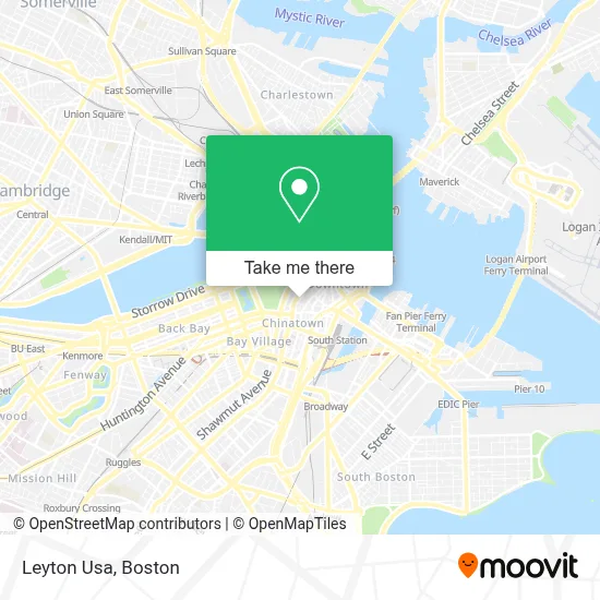 Leyton Usa map