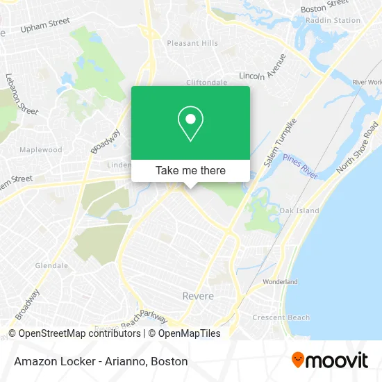Amazon Locker - Arianno map