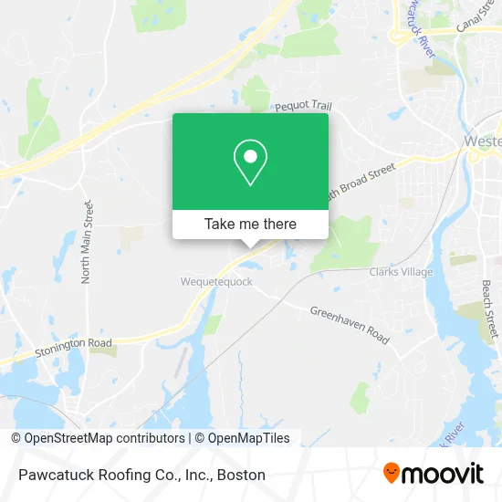 Pawcatuck Roofing Co., Inc. map