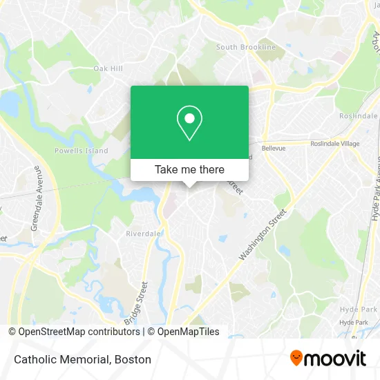Catholic Memorial map