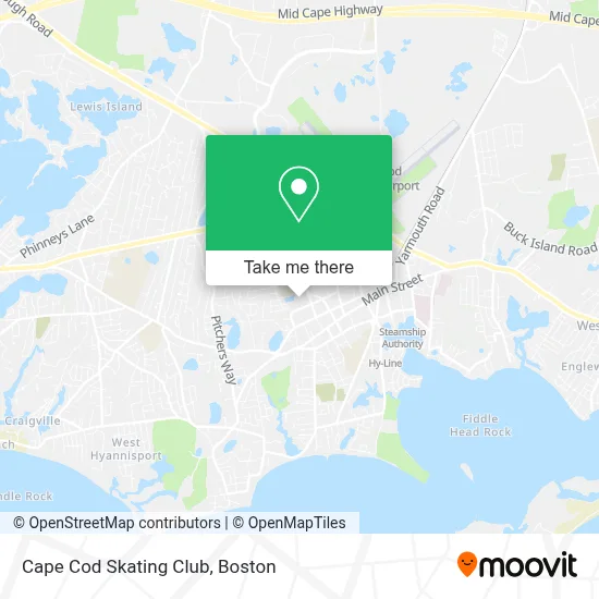 Cape Cod Skating Club map