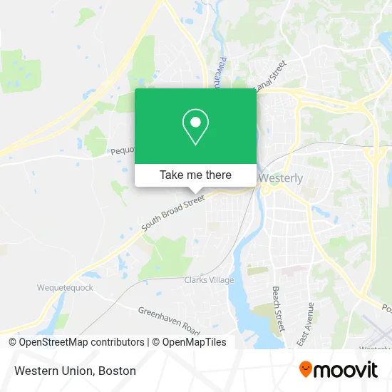Western Union map