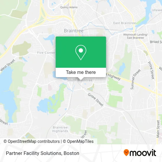 Partner Facility Solutions map