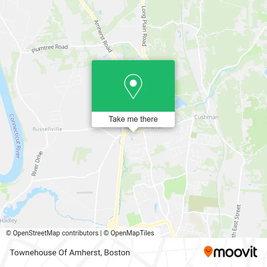 Townehouse Of Amherst map