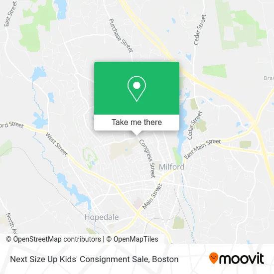 Next Size Up Kids' Consignment Sale map