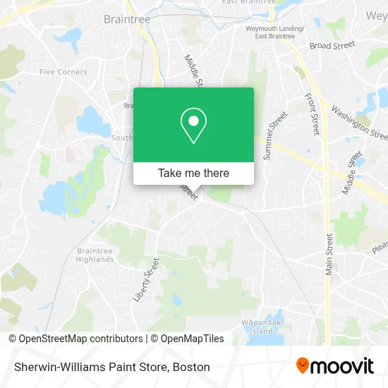 Sherwin-Williams Paint Store map