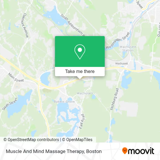 Muscle And Mind Massage Therapy map