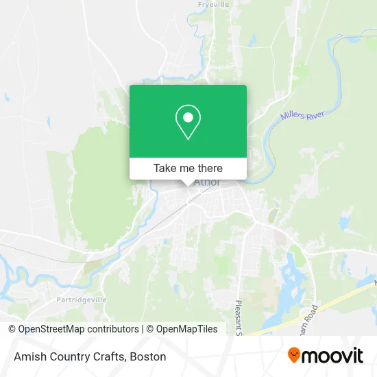 Amish Country Crafts map