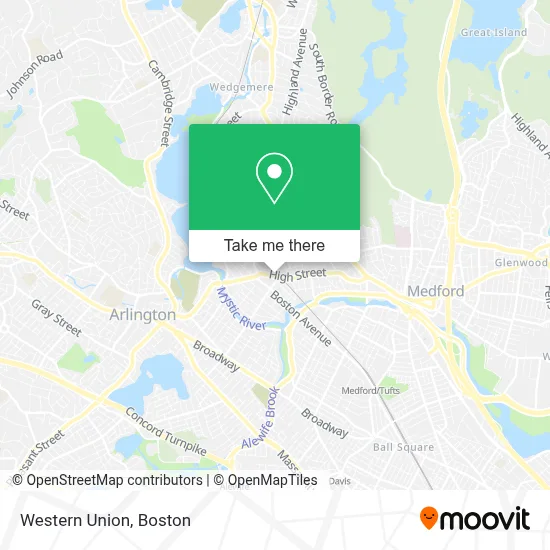 Western Union map