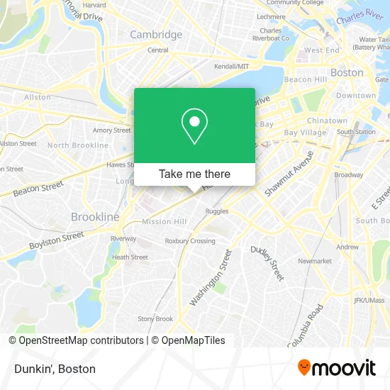 Dunkin' map