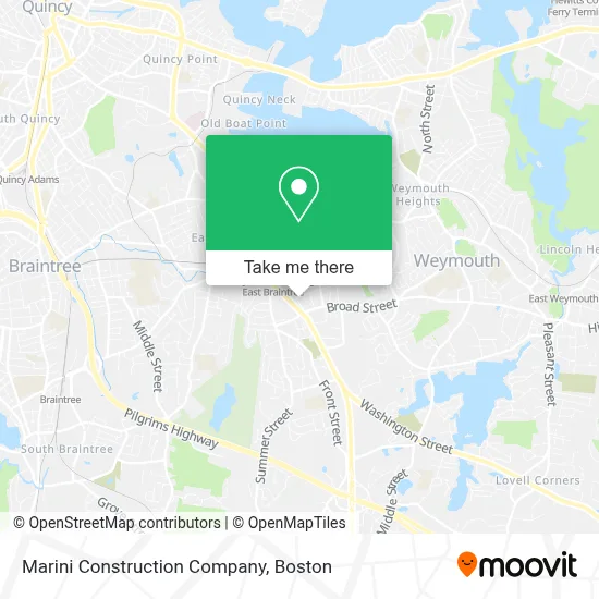 Marini Construction Company map