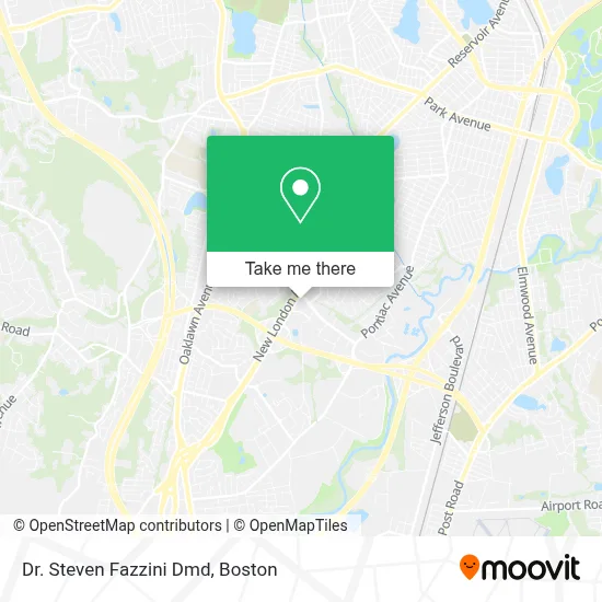 Dr. Steven Fazzini Dmd map
