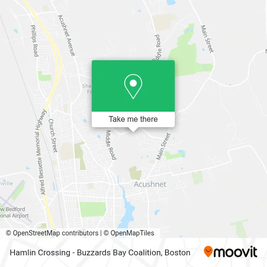 Hamlin Crossing - Buzzards Bay Coalition map
