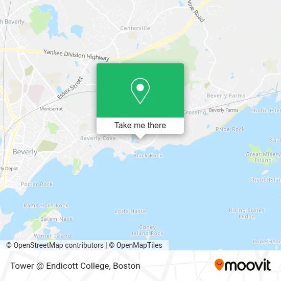 Tower @ Endicott College map