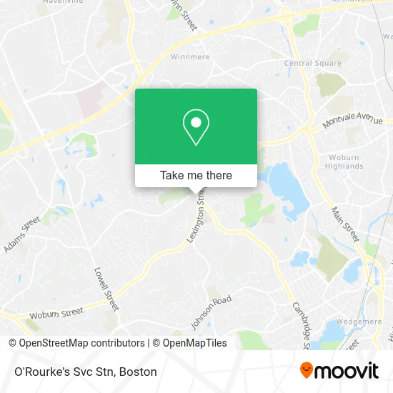 O'Rourke's Svc Stn map