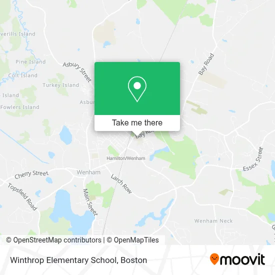 Winthrop Elementary School map