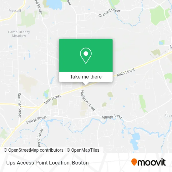 Ups Access Point Location map