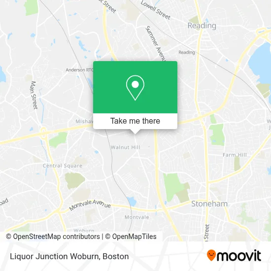 Liquor Junction Woburn map