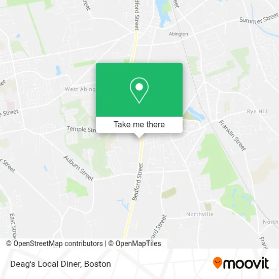 Deag's Local Diner map