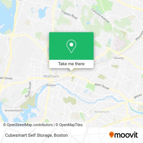 Cubesmart Self Storage map