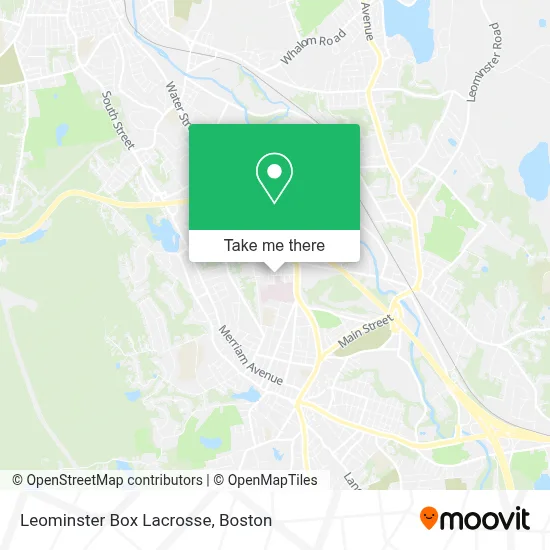 Leominster Box Lacrosse map