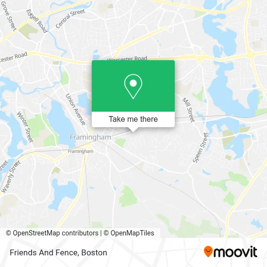 Friends And Fence map