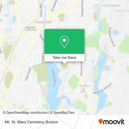 Mt. St. Mary Cemetery map