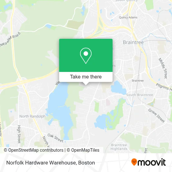 Norfolk Hardware Warehouse map