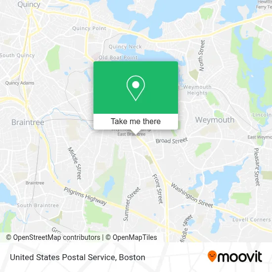 United States Postal Service map