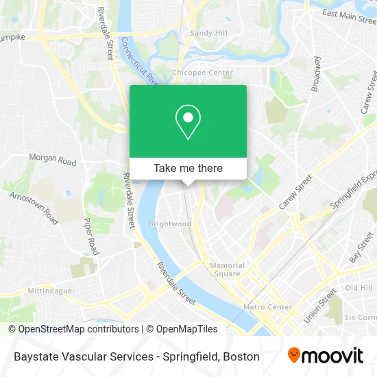Baystate Vascular Services - Springfield map