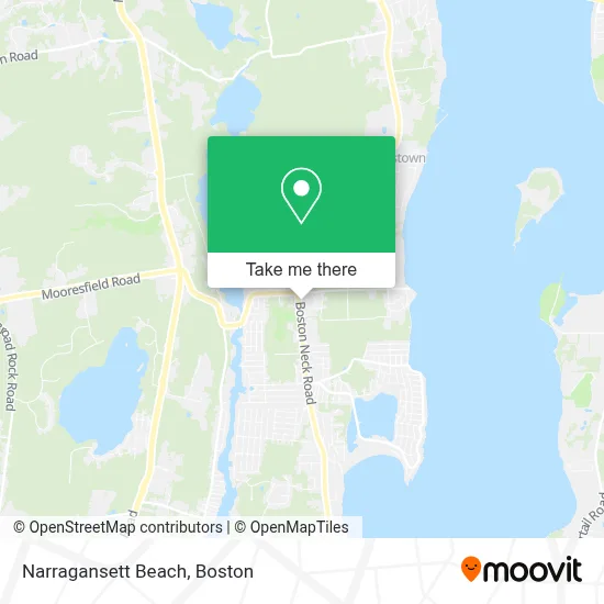 Narragansett Beach map
