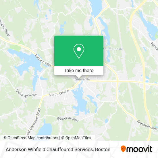 Anderson Winfield Chauffeured Services map