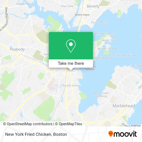 New York Fried Chicken map