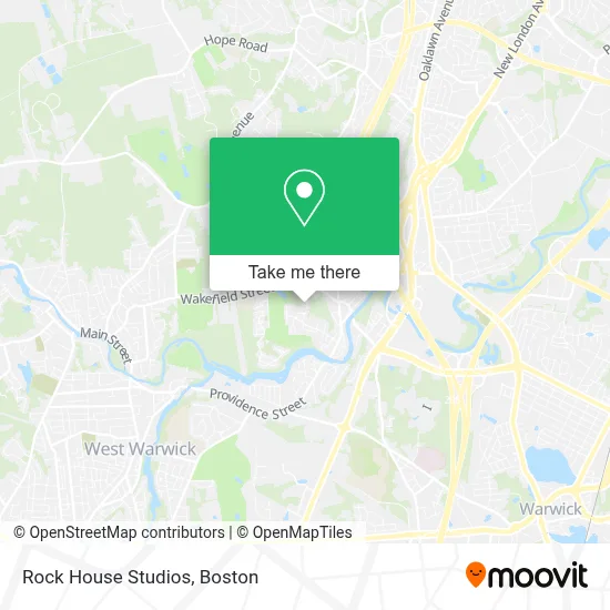 Rock House Studios map