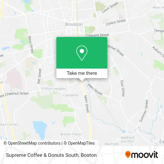 Supreme Coffee & Donuts South map