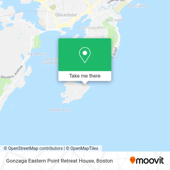 Gonzaga Eastern Point Retreat House map