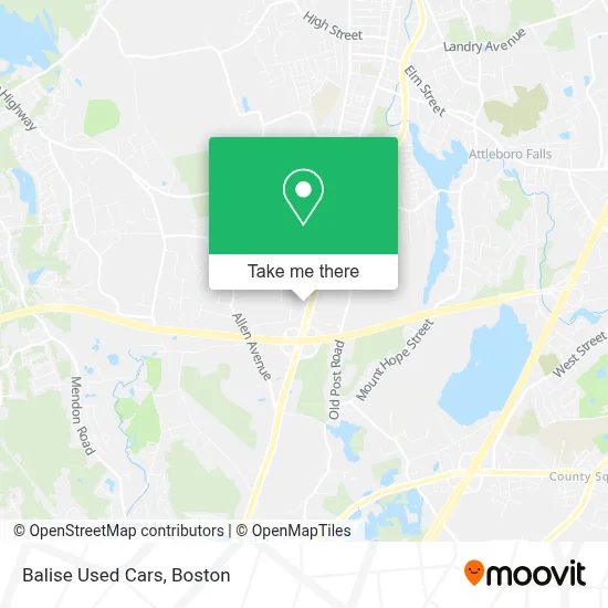 Balise Used Cars map