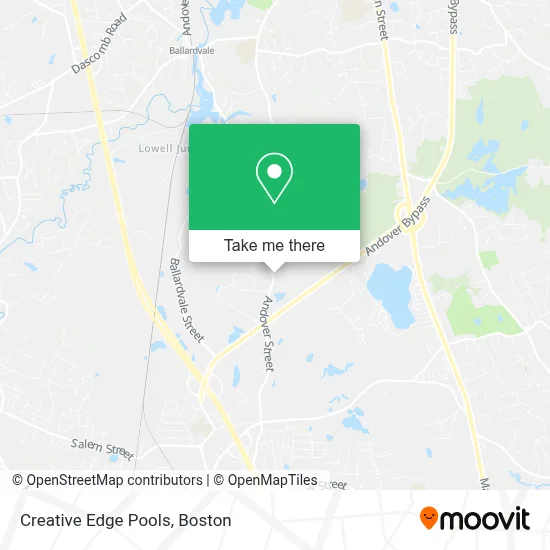Creative Edge Pools map