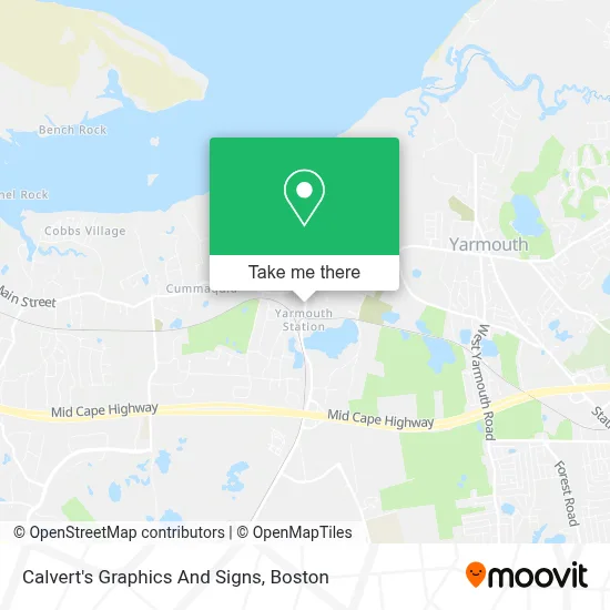 Calvert's Graphics And Signs map