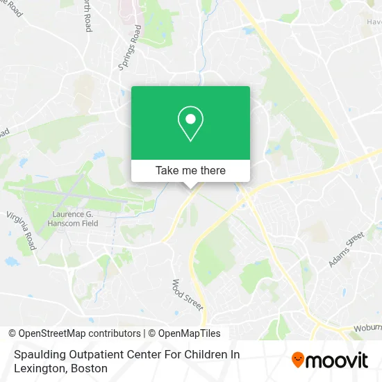 Spaulding Outpatient Center For Children In Lexington map