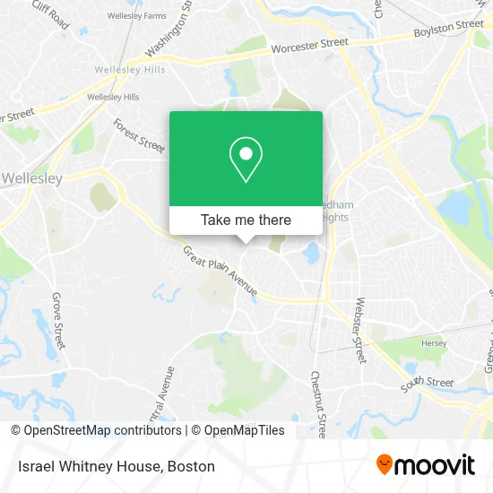 Israel Whitney House map