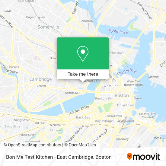 Bon Me Test Kitchen - East Cambridge map