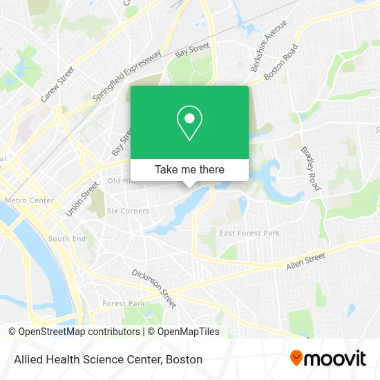 Allied Health Science Center map